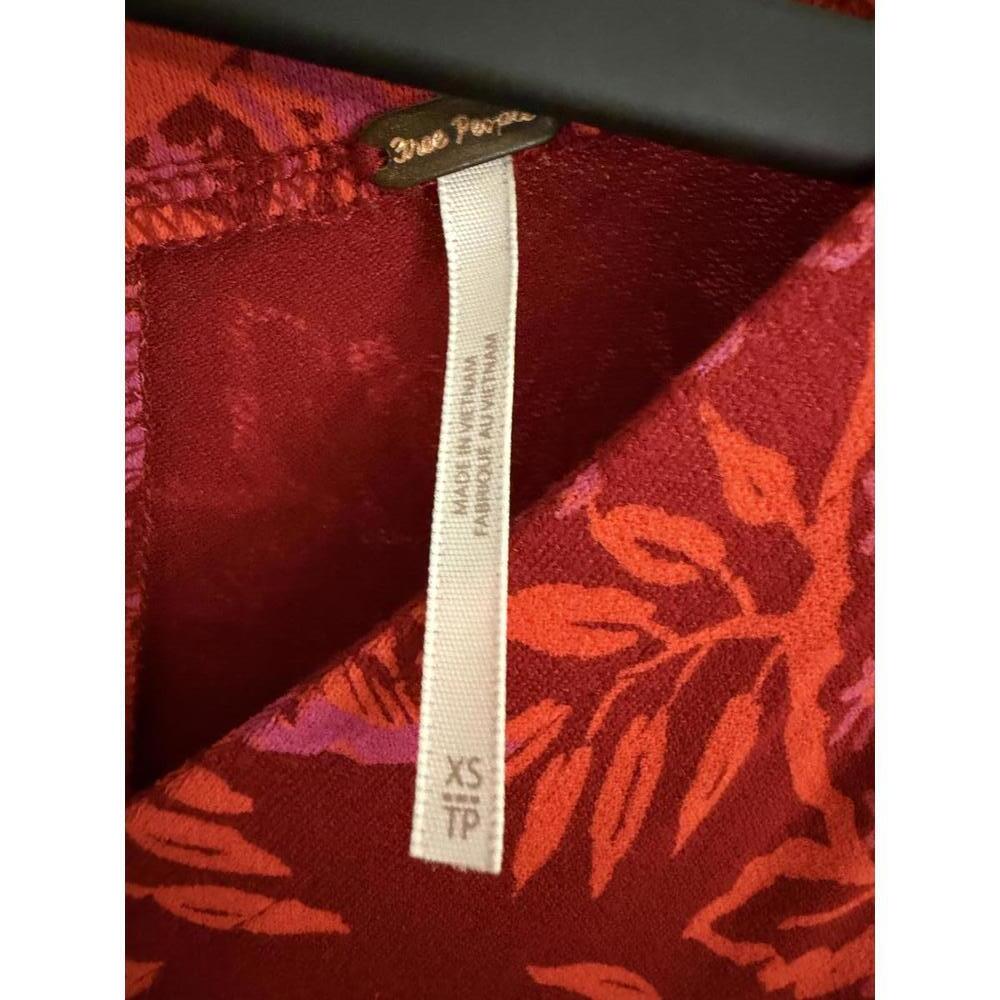 Free People Hello Lover Tunic Top in the Scarlett Combo color size XS - Picture 4 of 9